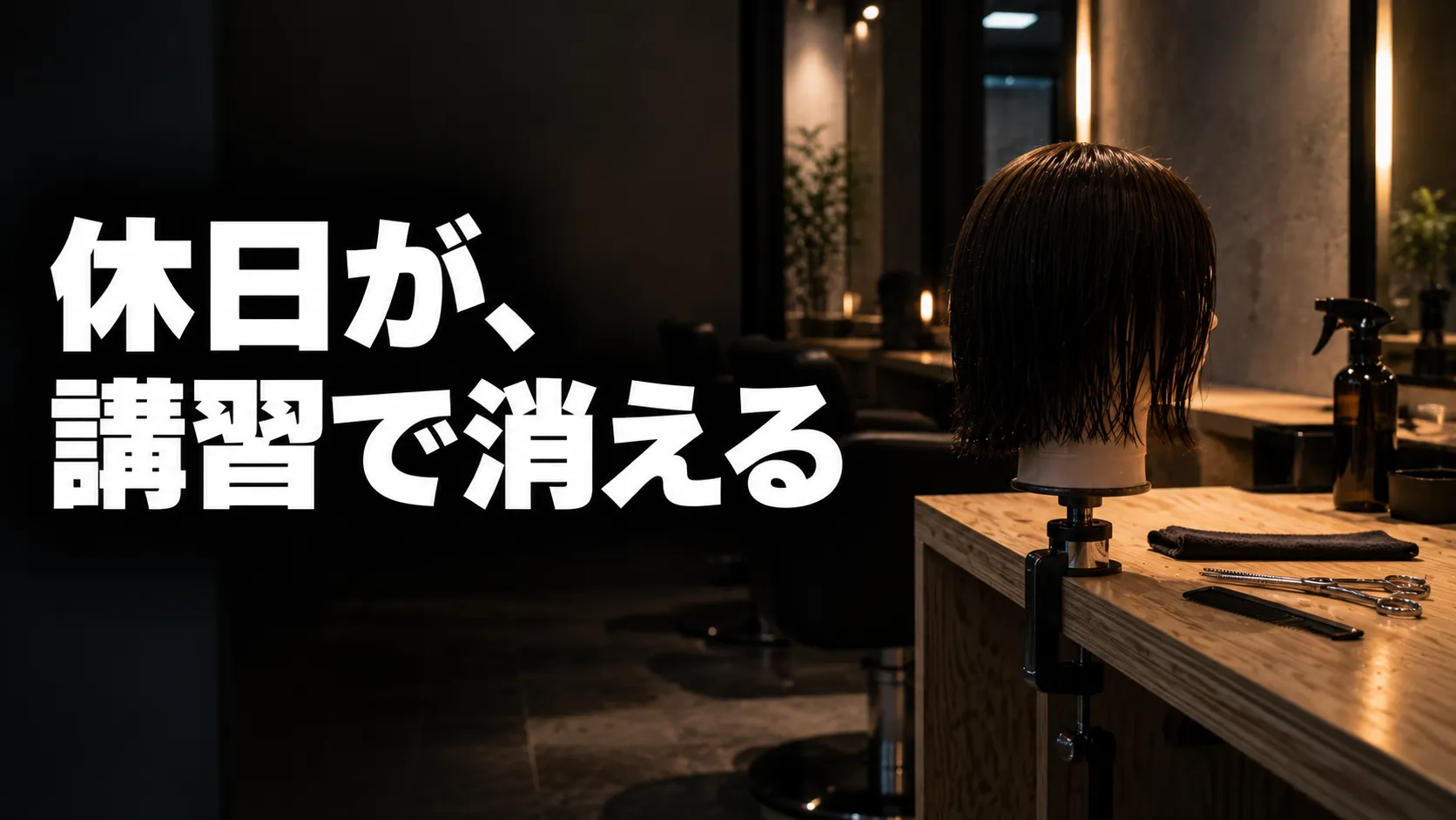 「休日が、講習で消える」長野市の美容室で技術を磨く時間とお金を数え直す
